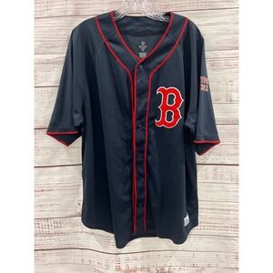 MLB Boston Red Sox Dynasty Series Baseball Jersey Navy Blue Mens XL